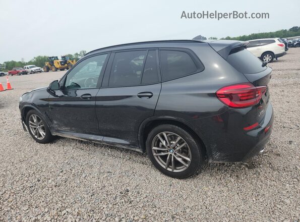 5UXTY3C07M9F84385 2021 BMW X3 Черный Задняя левая четверть