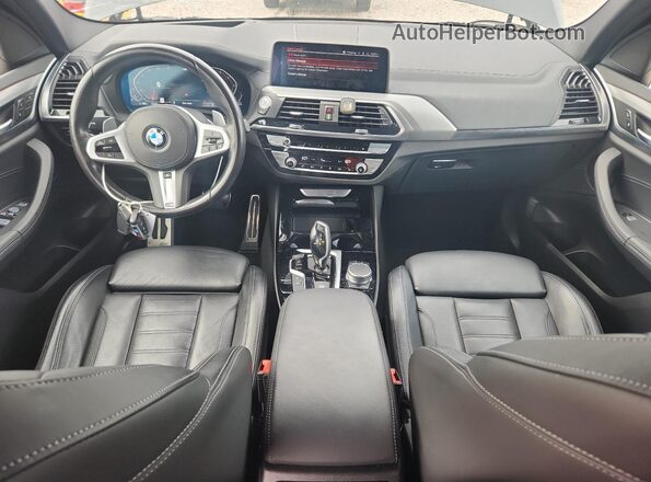 5UXTY3C07M9F84385 2021 BMW X3 Черный Вид панели приборов