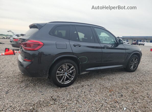 5UXTY3C07M9F84385 2021 BMW X3 Черный Задняя правая четверть