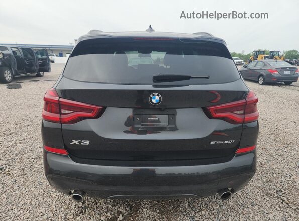 5UXTY3C07M9F84385 2021 BMW X3 Черный Вид сзади