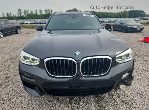 5UXTY3C07M9F84385 2021 BMW X3 Черный Вид спереди