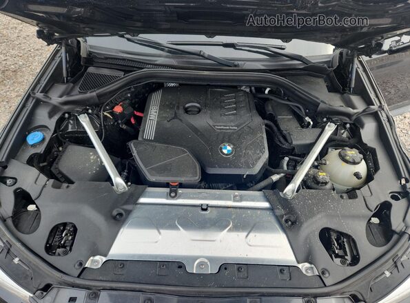 5UXTY3C07M9F84385 2021 BMW X3 Черный Вид подкапотного пространства
