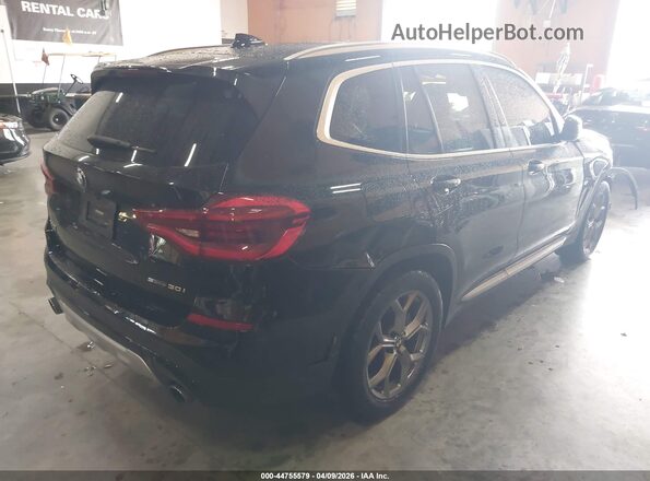 5UXTY3C08M9D79917 2021 BMW X3 Black უკანა მარჯვენა