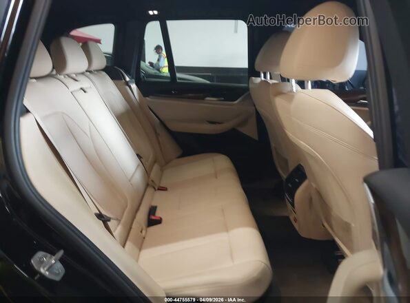 5UXTY3C08M9D79917 2021 BMW X3 Black VIN კოდის სტიკერის ხედი