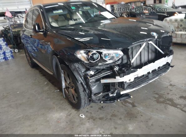 5UXTY3C08M9D79917 2021 BMW X3 Black წინა ხედი