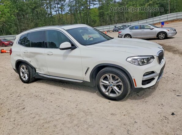 5UXTY5C01L9B75843 2020 BMW X3 White Przód prawy