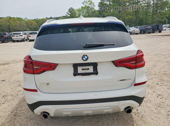 5UXTY5C01L9B75843 2020 BMW X3 White Widok z tyłu
