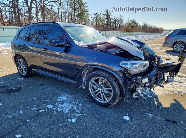 5UXTY5C02L9D00316 2020 BMW X3 Black Przód prawy