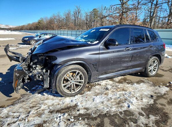 5UXTY5C02L9D00316 2020 BMW X3 Black Przód lewy