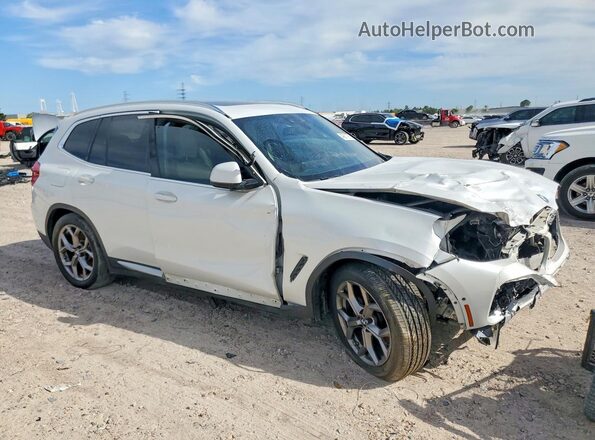 5UXTY5C02L9D31985 2020 BMW X3 Белый Передняя правая четверть