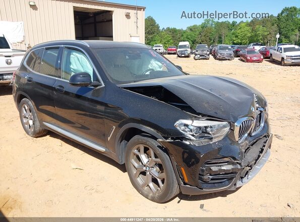5UXTY5C04LLT33852 2020 BMW X3 Black წინა მარჯვენა