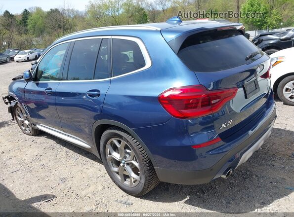 5UXTY5C05LLT33309 2020 BMW X3 Blue Tył lewy