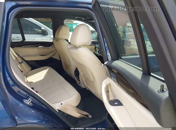 5UXTY5C05LLT33309 2020 BMW X3 Blue Widok naklejki z numerem VIN