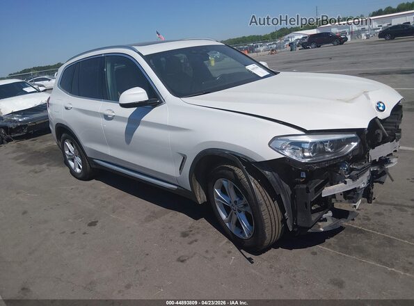 5UXTY5C09LLT35094 2020 BMW X3 Белый Передняя правая четверть