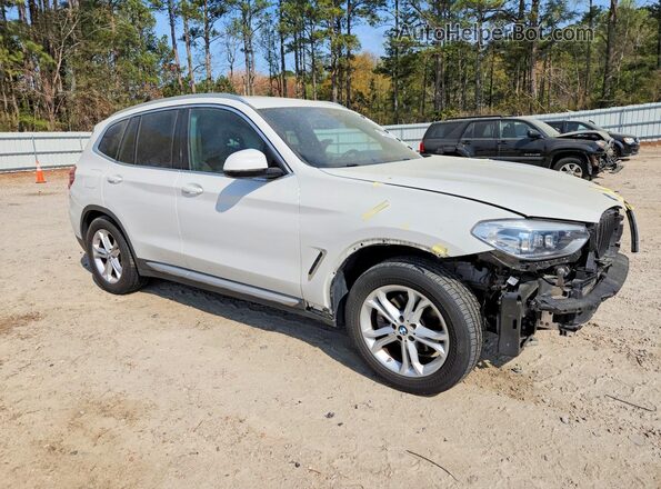 5UXTY5C0XL9D10155 2020 BMW X3 Белый Передняя правая четверть