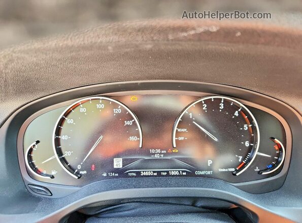 5UXTY5C0XL9D10155 2020 BMW X3 Белый Вид щитка приборов