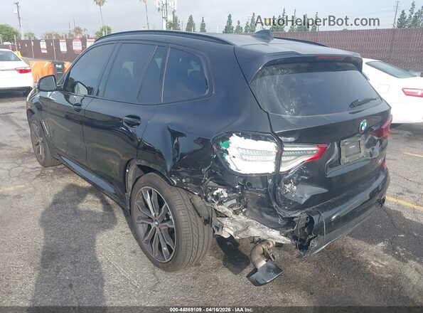 5UXTY9C02L9B25590 2020 BMW X3 Черный Задняя левая четверть