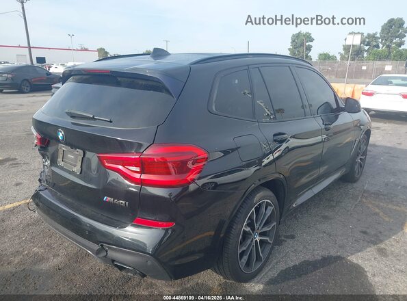 5UXTY9C02L9B25590 2020 BMW X3 Черный Задняя правая четверть