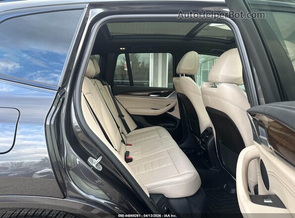 5UXTY9C07L9C80121 2020 BMW X3 Gray Widok naklejki z numerem VIN
