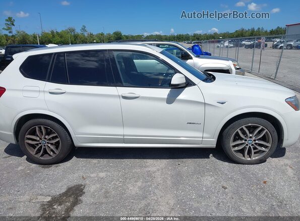 5UXWX7C34H0U44366 2017 BMW X3 Белый Вид задней части салона