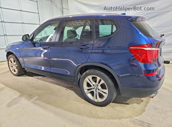5UXWX7C52H0S19946 2017 BMW X3 Синий Задняя левая четверть