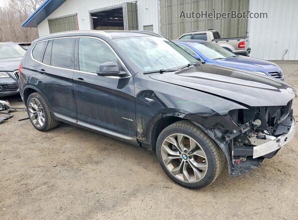 5UXWX9C55G0D67862 2016 BMW X3 Черный Передняя правая четверть