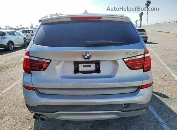 5UXWZ7C30H0V87356 2017 BMW X3 Серебряный Вид сзади