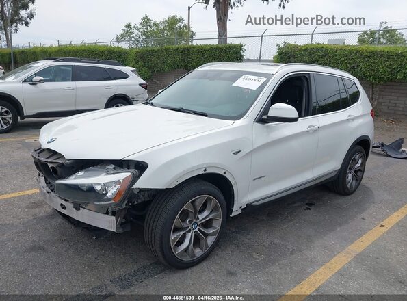 5UXWZ7C31H0X42948 2017 BMW X3 Белый Передняя левая четверть