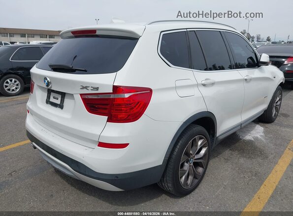 5UXWZ7C31H0X42948 2017 BMW X3 Белый Задняя правая четверть