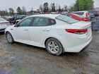 2016 Kia Optima Lx White vin: 5XXGT4L39GG065425