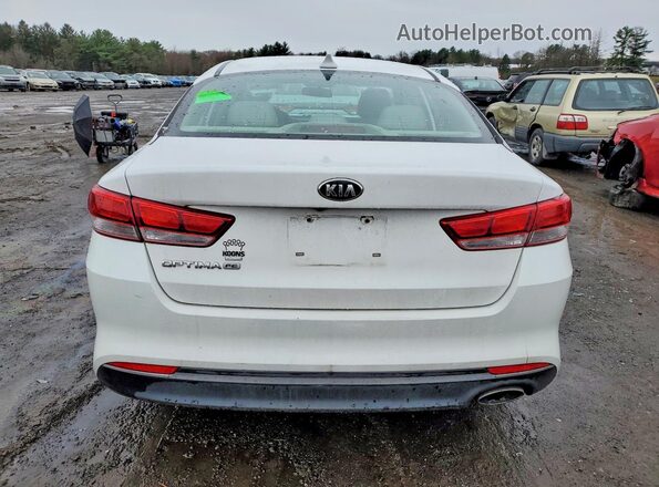 5XXGT4L39GG065425 2016 KIA OPTIMA White Հետևի տեսք