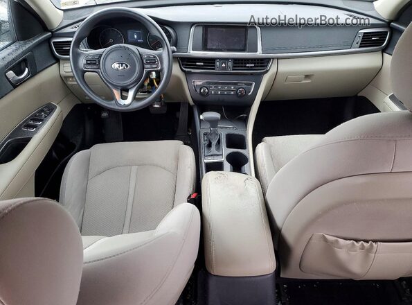 5XXGT4L39GG065425 2016 KIA OPTIMA White Առջևի վահանակի տեսք