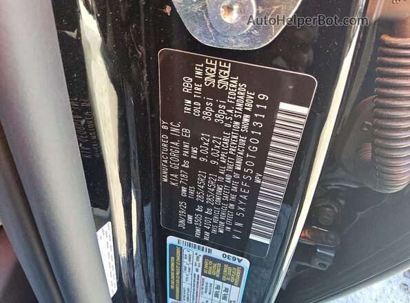 5XYAEFS50TG013119 2026 KIA EV9 Черный Панорамный вид салона 360°