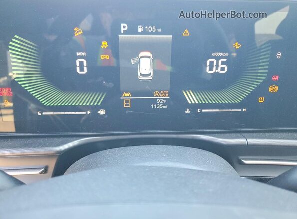 5XYK3CDF6TG360436 2026 KIA SPORTAGE Charcoal Սարքավորումների վահանակի տեսք