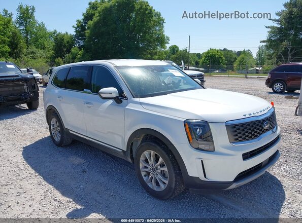 5XYP24HC2LG073156 2020 KIA TELLURIDE Белый Передняя правая четверть