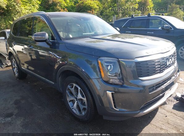 5XYP34HC0NG316558 2022 KIA TELLURIDE Gray Przód prawy
