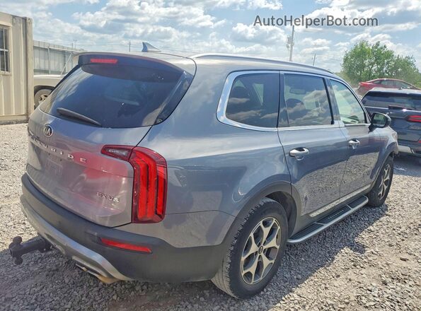 5XYP34HC7LG042188 2020 KIA TELLURIDE Blue Trasero derecho