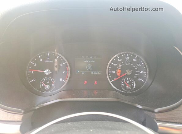 5XYP34HC7LG042188 2020 KIA TELLURIDE Blue Vista del cuadro de instrumentos
