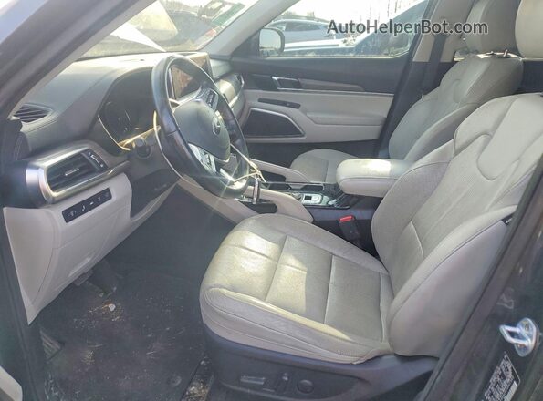 5XYP3DHC8LG001360 2020 KIA TELLURIDE Gray Widok wnętrza z przodu