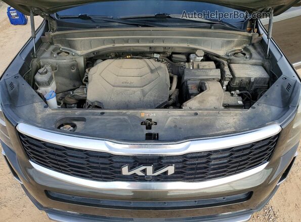 5XYP54HCXNG266780 2022 KIA TELLURIDE Brown Вид підкапотного простору