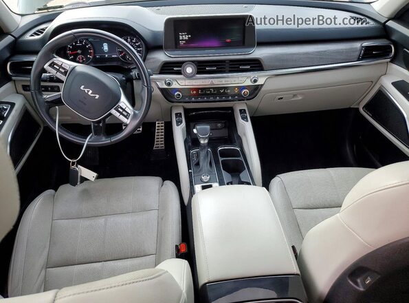 5XYP54HCXNG266780 2022 KIA TELLURIDE Brown Вид панелі приладів