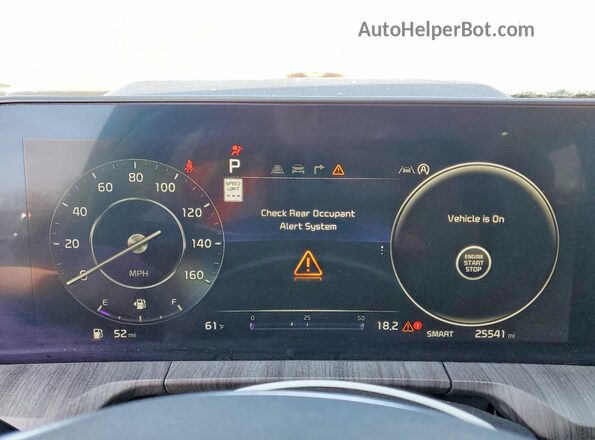 5XYP5DGC5RG486691 2024 KIA TELLURIDE Угольный Вид щитка приборов