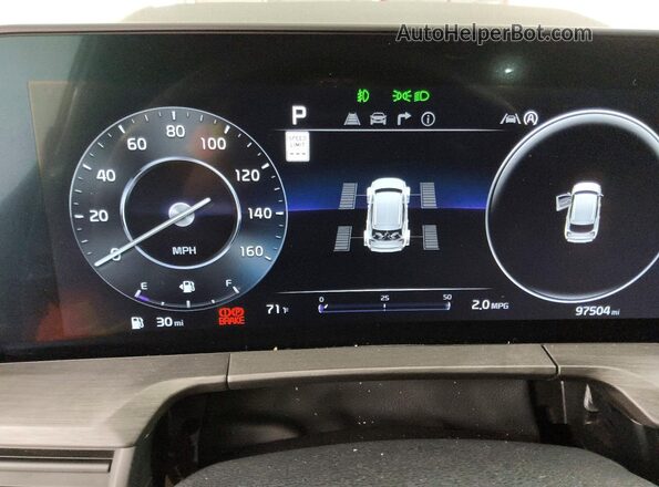 5XYP5DGC9RG437347 2024 KIA TELLURIDE Серый Вид щитка приборов