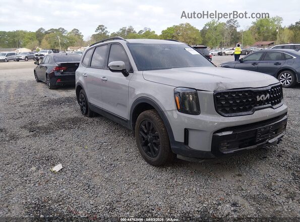 5XYP5DGCXRG460846 2024 KIA TELLURIDE Серый Передняя правая четверть