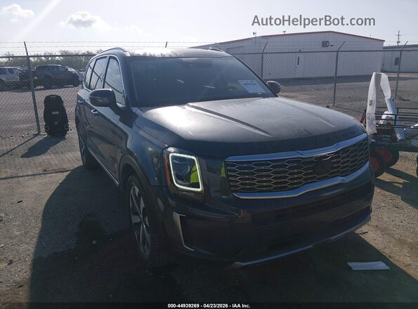 5XYP64HC2LG032823 2020 KIA TELLURIDE Черный Передняя правая четверть