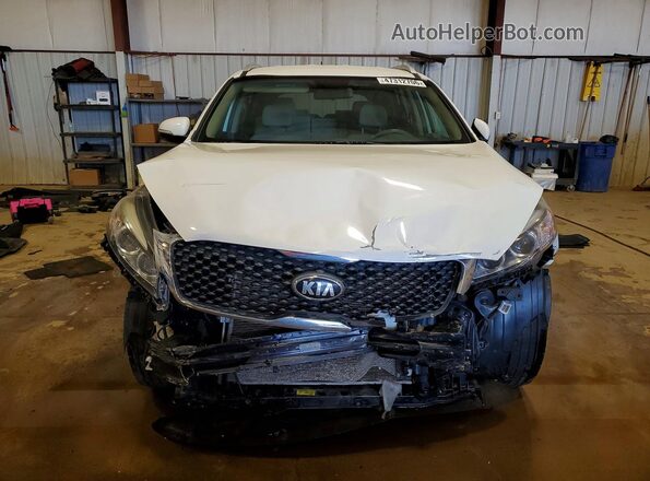 5XYPG4A55JG405486 2018 KIA SORENTO Белый Вид спереди