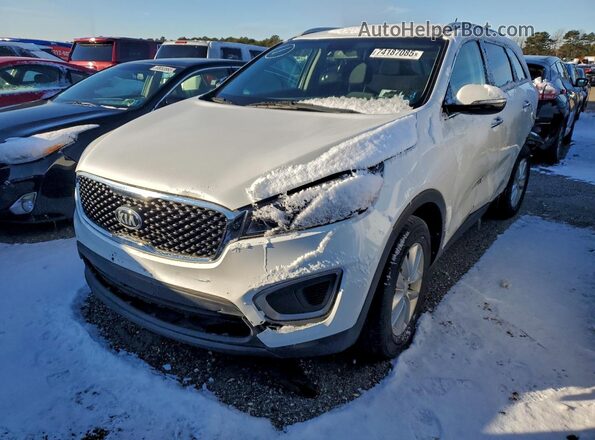 5XYPGDA33GG107641 2016 KIA SORENTO Белый Передняя левая четверть