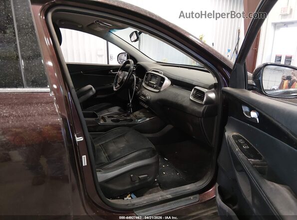 5XYPHDA52GG008095 2016 KIA SORENTO Red Widok wnętrza z przodu