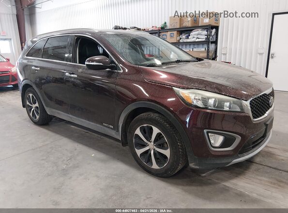 5XYPHDA52GG008095 2016 KIA SORENTO Red Przód prawy