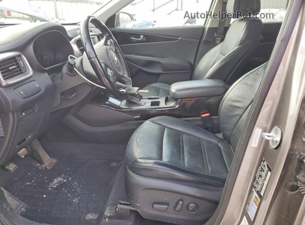5XYPHDA53GG158166 2016 KIA SORENTO Gray Вид салону спереду